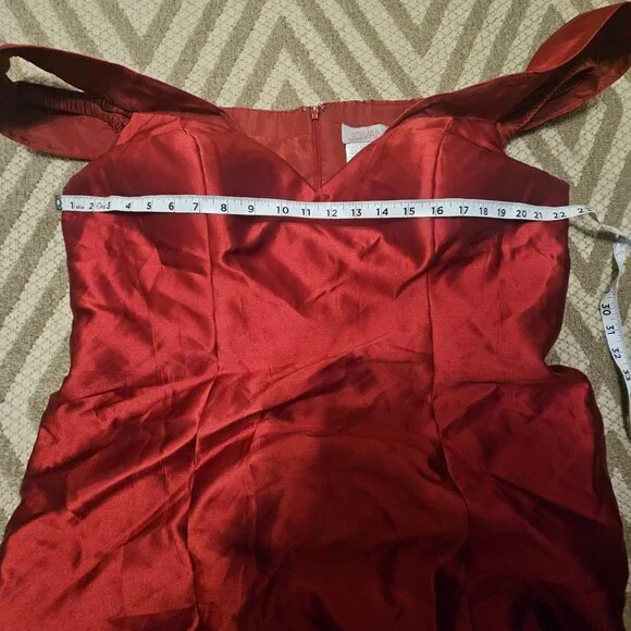 Jovani Burgundy Evening Party‎  Dress 20 - Picture 8 of 11